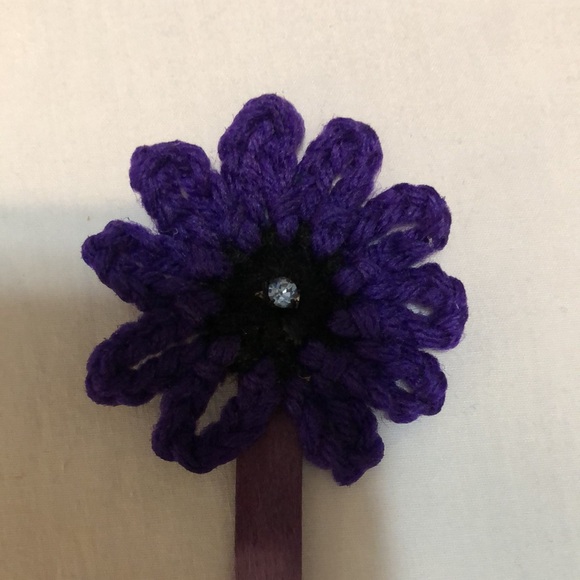 Flower bookmark Handmade crochet - Picture 2 of 9